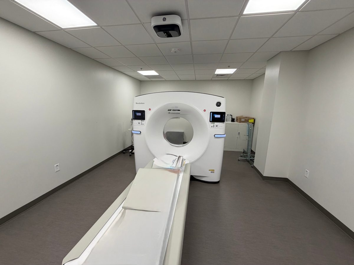 The finished CT suite at Novant Health Imaging Matthews, built out by FEMCO